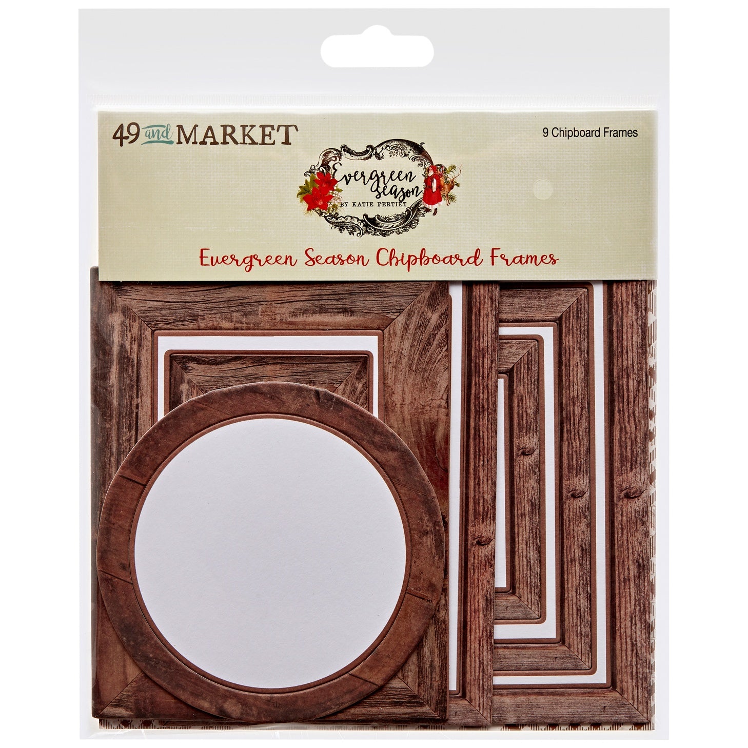 710370PK.jpg 49 and Market EVERGREEN SEASON Chipboard Frames - Image 1