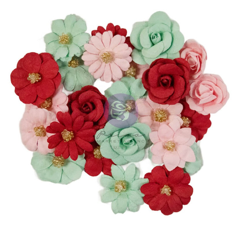 710651PR.jpg Prima Farm Sweet Farm 25 & PEPPERMINT Flowers 24pc - Image 1