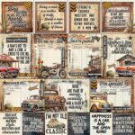 49 and Market RUST AND REVS 12"X12" Scrapbook Paper - Image 3