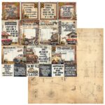 49 and Market RUST AND REVS 12"X12" Scrapbook Paper - Image 2