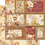 Graphic 45 AUTUMN GREETINGS 12X12 Scrapbook Paper - Image 4