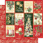 Graphic 45 Merry & Bright CHRISTMAS WONDER 12X12 Scrapbook Paper