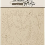 Stamperia Decorative Chips FOREST LEAVES Chipboard 8pc