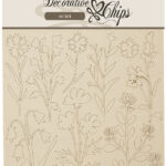 Stamperia Decorative Chips FOREST FLOWERS Chipboard 12pc