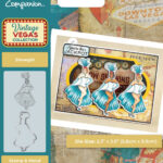 Crafter’s Companion Vintage Vegas SHOWGIRL Stamp & Metal Die 2pc