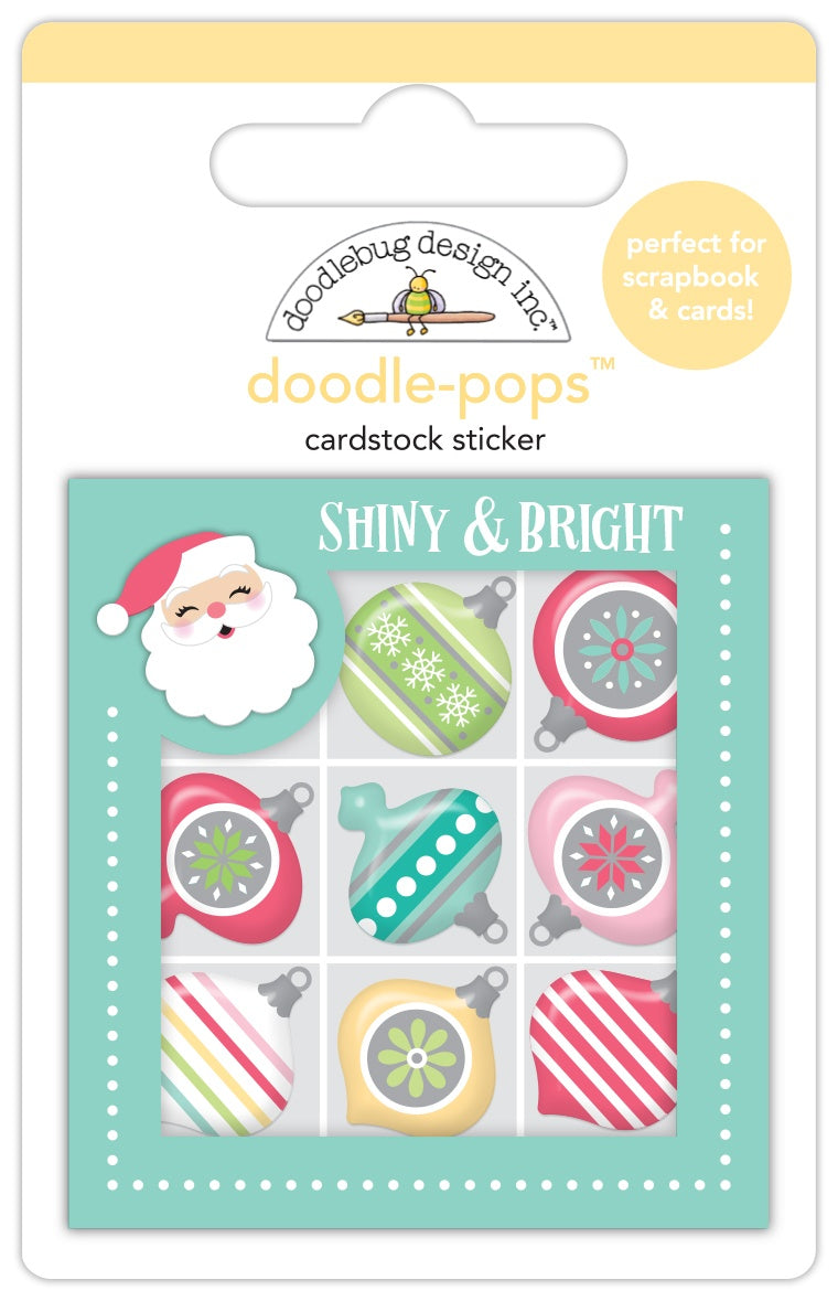 716894PK.jpg Doodlebug Doodle-Pops DECK THE HALLS 3D Stickers - Image 1