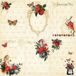 Graphic 45 CURIOUSER & CURIOUSER 12X12 Scrapbook Paper - Image 4