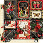 Graphic 45 CURIOUSER & CURIOUSER 12X12 Scrapbook Paper - Image 2