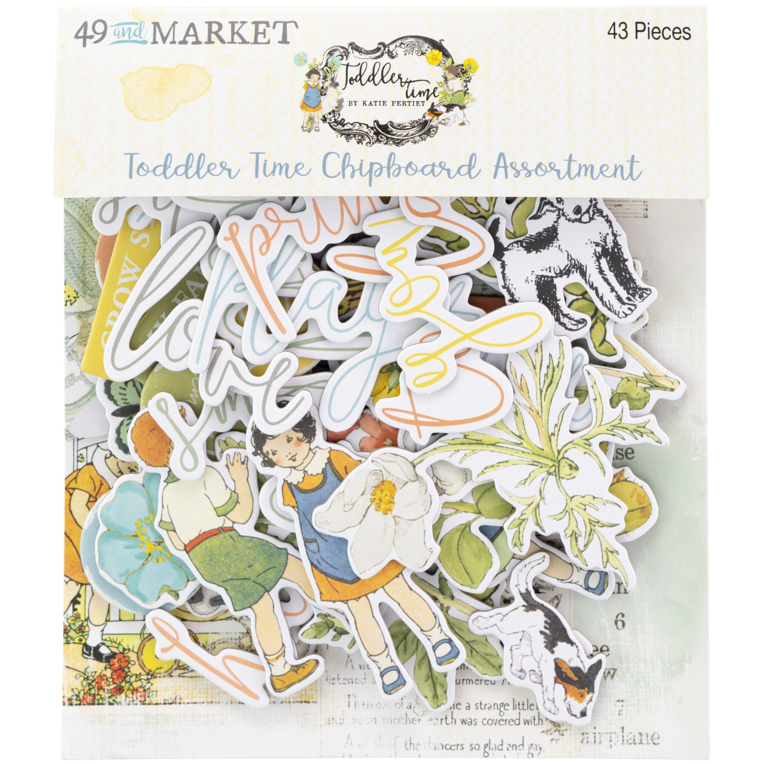 717267PK.jpg 49 and Market TODDLER TIME Chipboard Assortment - Image 1