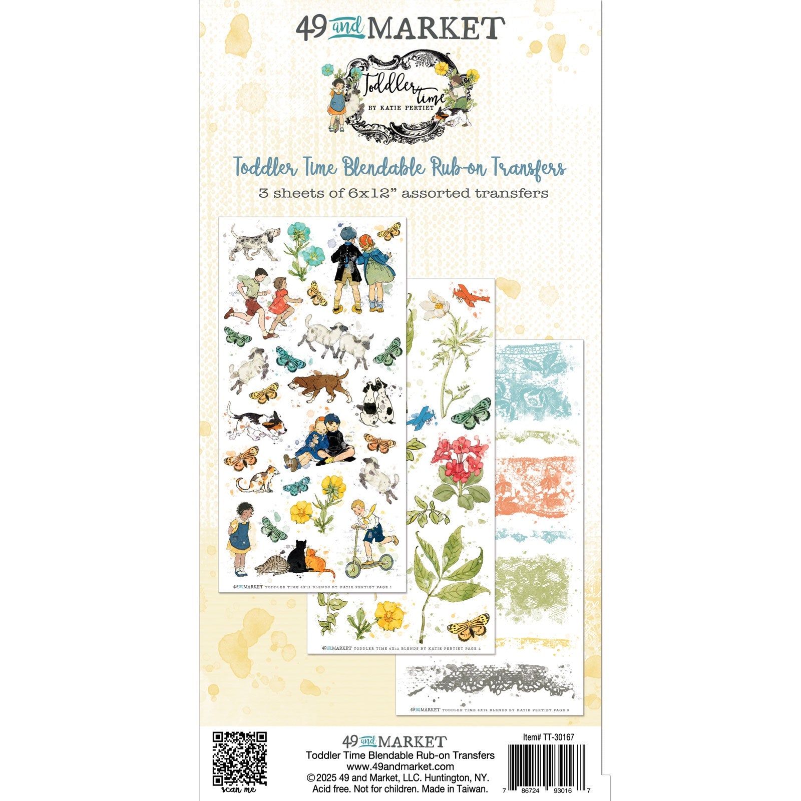 717323PK_2bac334a-b004-472d-bf2a-8097e2b7664e.jpg 49 and Market TODDLER TIME BLENDABLE Rub-On Transfers - Image 1