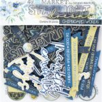 49 and Market STARLIGHT DREAMS Chipboard Words 65pc