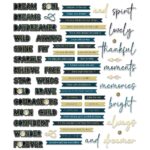 49 and Market STARLIGHT DREAMS Chipboard Words 65pc - Image 3