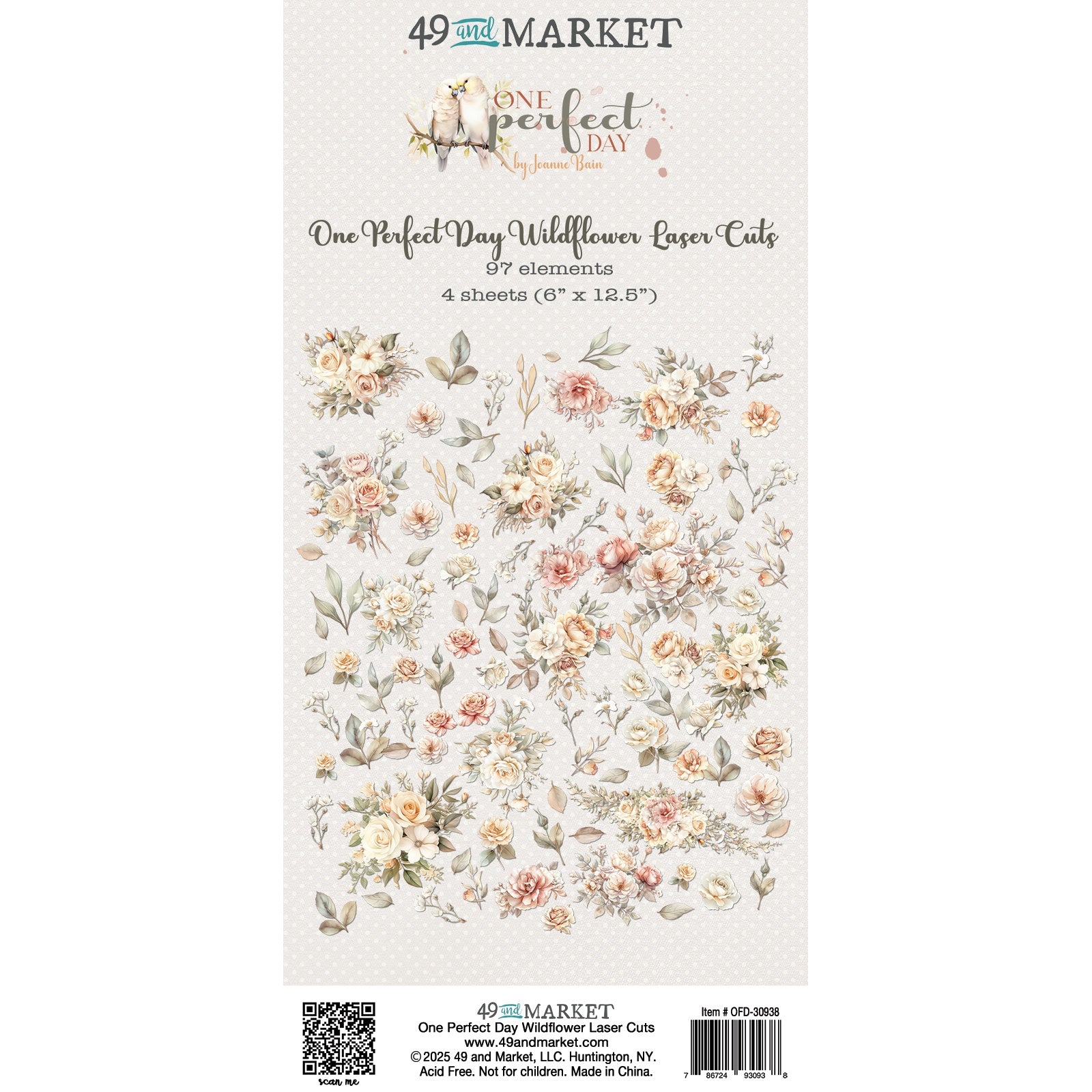 717355PK.jpg 49 and Market ONE PERFECT DAY Wildflower Laser Cuts - Image 1