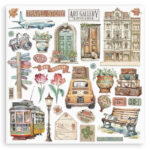 Stamperia ART OF TRAVELLING 12"X12" Scrapbook Paper Pack - Image 4