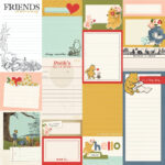 Simple Stories SAY CHEESE CLASSIC POOH 12X12 Scrapbook Paper - Image 3