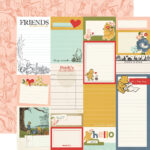 Simple Stories SAY CHEESE CLASSIC POOH 12X12 Scrapbook Paper - Image 2
