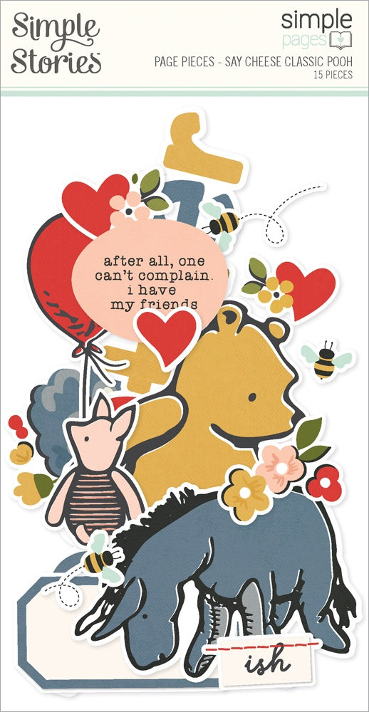 718366PK.jpg Simple Stories Simple Pages SAY CHEESE CLASSIC POOH Page Pieces - Image 1