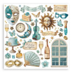 Stamperia MASQUERADE MAXI PAD 12"X12" Scrapbook Paper Pack - Image 24