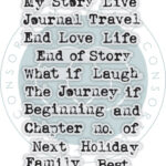 Craft Consortium JOURNAL SENTIMENTS Clear Photopolymer Stamps