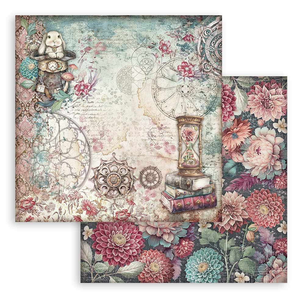 719710PR.jpg Stamperia Master Of Magic HOURGLASS 12"X12" Scrapbook Paper - Image 1