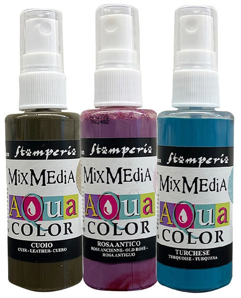 719764PR.jpg Stamperia AQUA COLOR SELECTION Master Of Magic 3pc - Image 1
