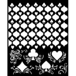 Stamperia Master Of Magic CARDS PATTERN Mix Media Stencil - Image 2