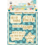 P13 Goodnight Collection LIGHT CHIPBOARD EMBELLISHMENTS 1 Set