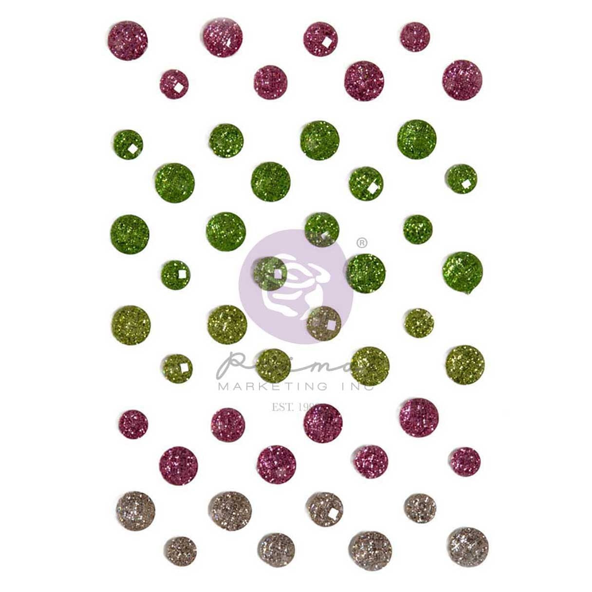 720019PR.jpg Prima SERENE PETALS Say It In Crystals Rhinestones 48pc - Image 1