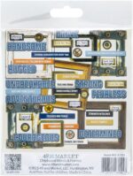 49 and Market RUST AND REVS 2.0 Chipboard Words & Frames - Image 3