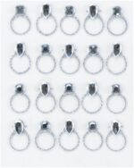 Jolee's Boutique Themed Stickers SILVER WEDDING RINGS REPEAT - Image 2