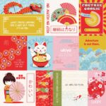 Photoplay LUCKY CAT 12”X12” Oriental Scrapbook Paper - Image 3