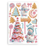 Stamperia CANDY CHRISTMAS 6”X8” Washi Pad - Image 3