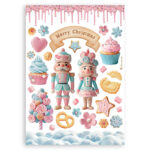 Stamperia CANDY CHRISTMAS 6”X8” Washi Pad - Image 4