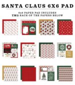 Echo Park SANTA CLAUSE 6"X6" Paper Pad - Image 2