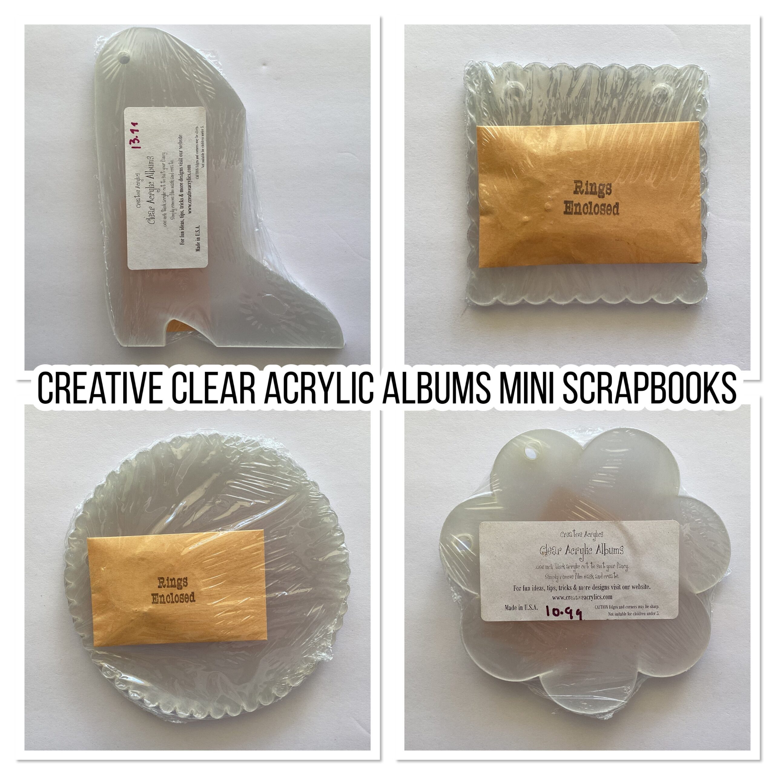 72BB8953-1E4E-4E78-B586-D1A2FEA3D226.jpg Creative CLEAR ACRYLIC ALBUMS Mini Scrapbooks - Image 1