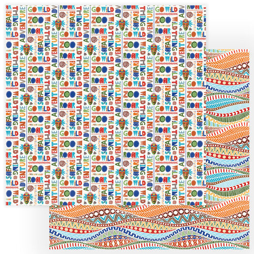72D6E938-6F4E-4EB5-BE23-A2291AF0F616.jpg Photoplay A Walk On The Wild Side GO WILD 12X12 Scrapbook Paper - Image 1