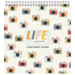 Simple Stories LIFE IN PHOTOS 12 Month Memory 12”X12” Calendar Kit - Image 9