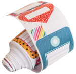 Amy Tangerine BRAVE & BOLD Sticker Roll 5yd - Image 2