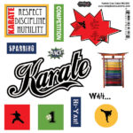 Scrapbook Customs KARATE 12"X12" Scrapbook Kit 13pc - Image 5
