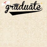 GRADUATION SWISH 12"X12" Scrapbook Customs Paper - Image 2