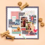DCWV Playful Pets CAT TAGS 12”x12” Scrapbook Paper - Image 2
