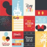 Paper House MAGIC PARK TAGS 12"X12" Scrapbook Paper - Image 2
