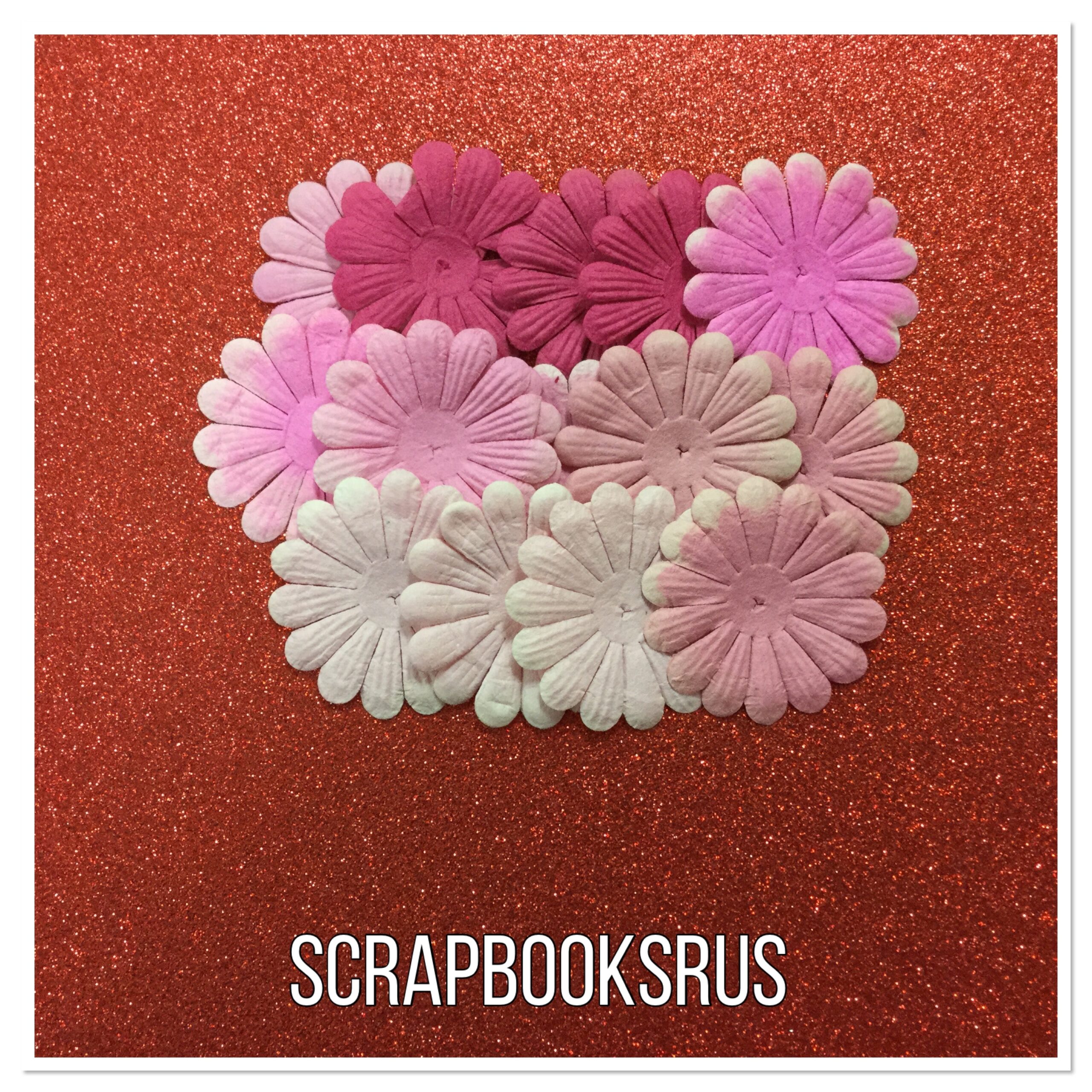 7426B5FF-F816-4367-9D51-0FA8A4823410.jpg Pink Daisies from ScrapbooksRUs 15pc - Image 1
