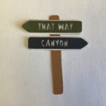 DieCut HIKING SIGN POST Forest Lake Mountain Waterfall Canyon Die Cuts - Image 17