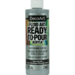 DecoArt SILVER METALLIC Vivid Pouring Acrylic 8oz