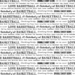 Scrapbook Customs BASKETBALL 2 12X12 Scrapbook Sheet - Image 2