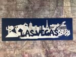 LAS VEGAS Word & Background Title Laser Cuts 1pc - Image 2
