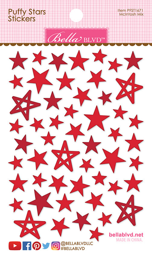 767D7D87-DFE8-4B9A-8980-718B70B88921.jpeg Bella Blvd PUFFY STARS Stickers - Image 1