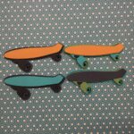 2 Cool SKATEBOARD 3D Scrapbook Die Cut Embellishment