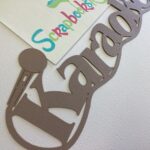 Laser Cut KARAOKE ￼Diecut Scrapbook Title - Image 3